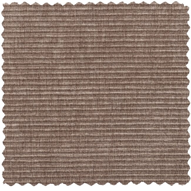 Woood Statement 4-zits bank 280 cm platte brede rib clay