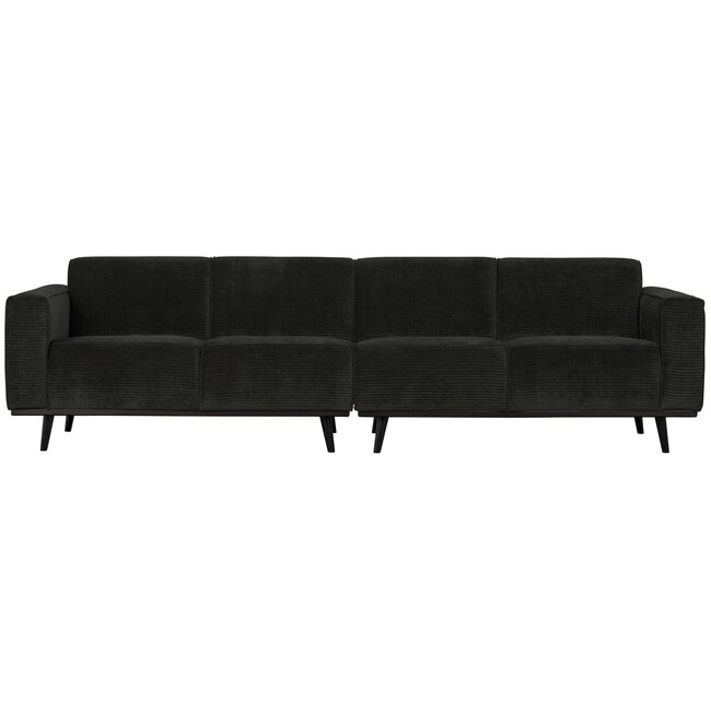 Woood Statement 4-zits bank 280 cm platte brede rib graphite