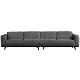 Woood Statement xl 4-zits bank 372 cm structure velvet mountain