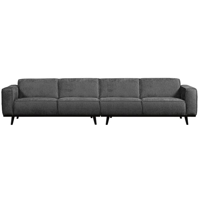 Woood Statement xl 4-zits bank 372 cm structure velvet mountain