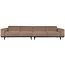 Woood Statement xl 4-zits bank 372 cm bouclé nougat