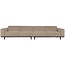 Woood Statement xl 4-zits bank 372 cm bouclé beige
