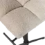 Woood Vinny draaibare barstoel bouclé zand
