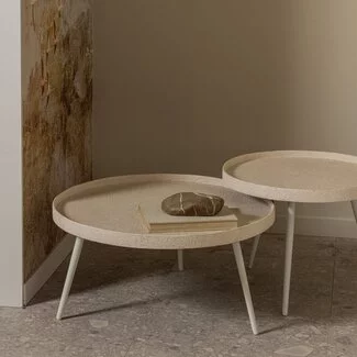 Woood Bounds bijzettafel xl hout/metaal naturel 40xø76