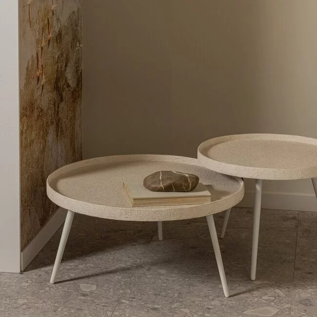 Woood Bounds bijzettafel xl hout/metaal naturel 40xø76