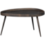 Woood Set van 2 - crude bijzettafels antique bronze