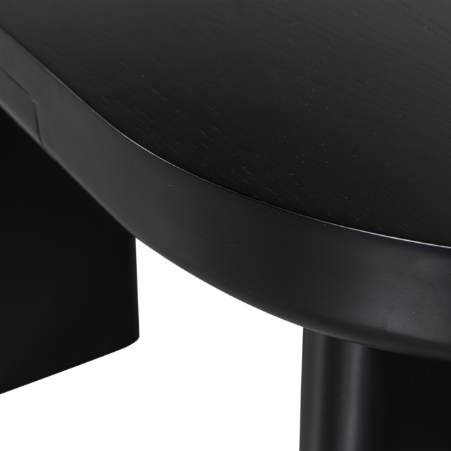Woood Mael bureau/sidetable fineer zwart
