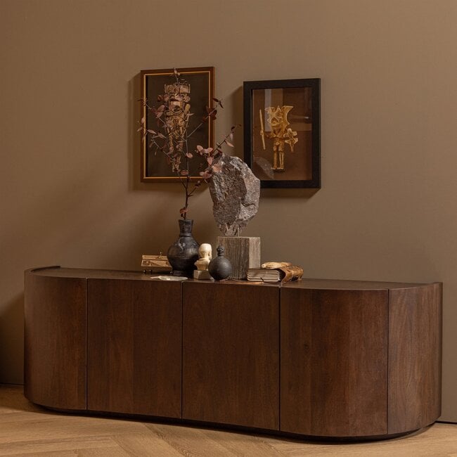 Woood Sense dressoir 4-deurs mango walnoot