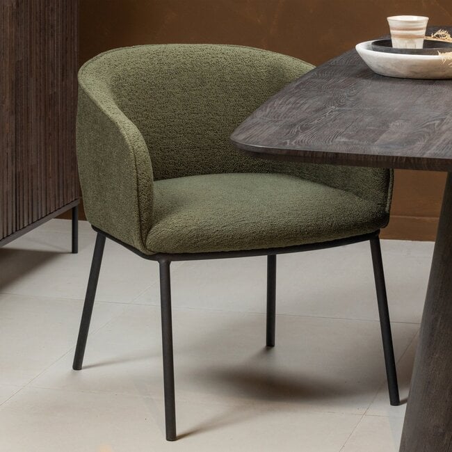 Woood Leon eetkamerstoel forest green