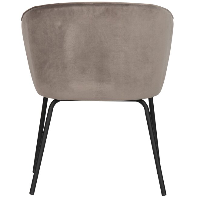 Woood Admit eetkamerstoel fluweel khaki