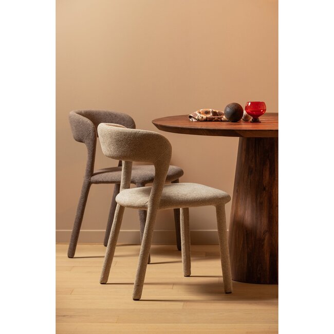 Woood Noble eetkamerstoel taupe