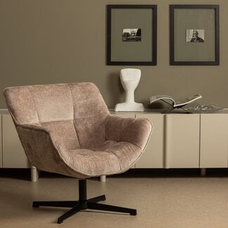 Woood Wibo draaifauteuil taupe