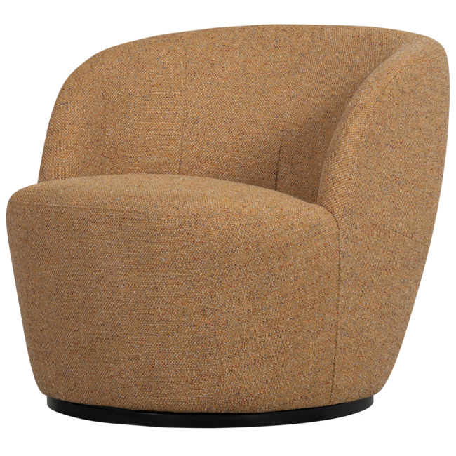 Woood Serra draaifauteuil melange stof curry