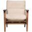 Woood Houston fauteuil bouclé/hout naturel