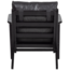 Woood Houston fauteuil echt leer zwart