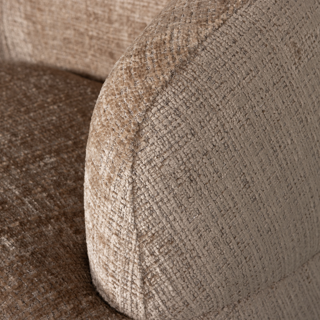 Woood Woolly draaifauteuil chenille zand
