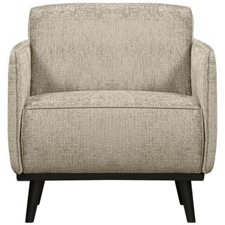 Woood Statement fauteuil met arm structure velvet wheatfield