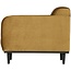 Woood Statement fauteuil met arm fluweel honing geel