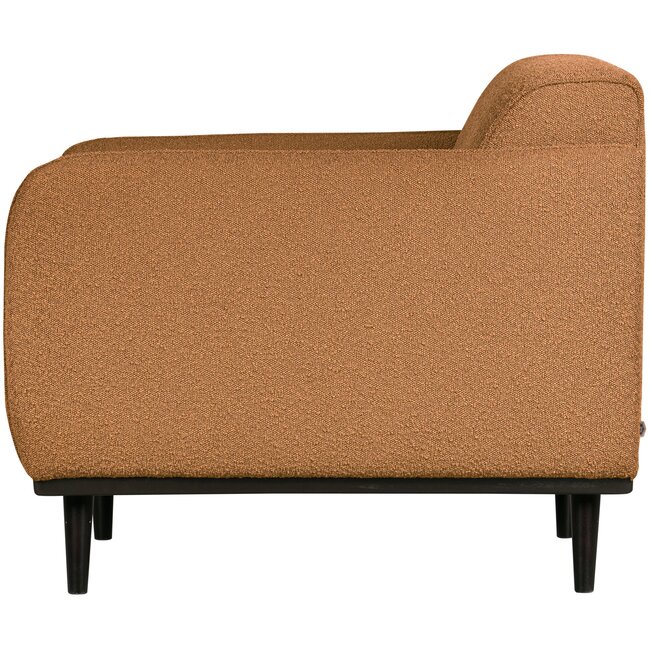 Woood Statement fauteuil met arm bouclé butter