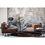 Woood Statement fauteuil met arm bouclé nougat