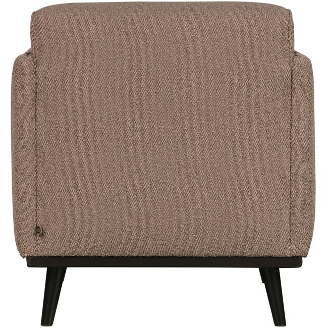 Woood Statement fauteuil met arm bouclé nougat