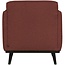 Woood Statement fauteuil met arm bouclé chestnut