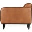 Woood Statement fauteuil met arm lederlook cognac