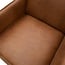 Woood Statement fauteuil met arm lederlook cognac