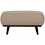 Woood Statement hocker bouclé beige