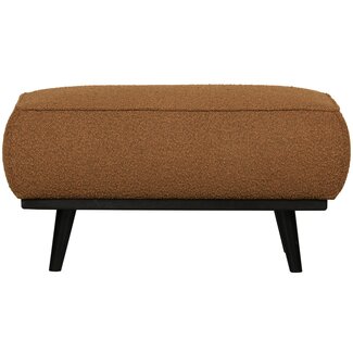 Woood Statement hocker bouclé butter