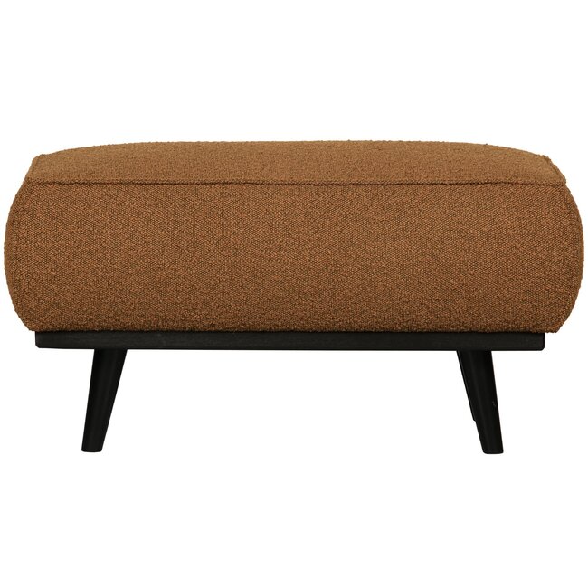 Woood Statement hocker bouclé butter