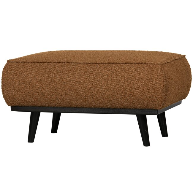 Woood Statement hocker bouclé butter