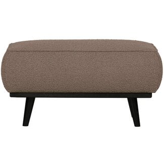 Woood Statement hocker bouclé nougat