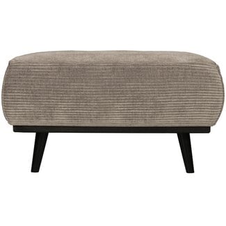Woood Statement hocker brede platte rib clay