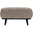 Woood Statement hocker brede platte rib clay