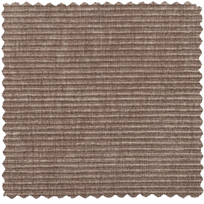 Woood Statement hocker brede platte rib clay