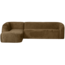 Woood Sloping hoekbank links structure velvet brass