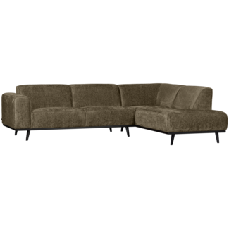 Woood Statement hoekbank rechts structure velvet bonsai