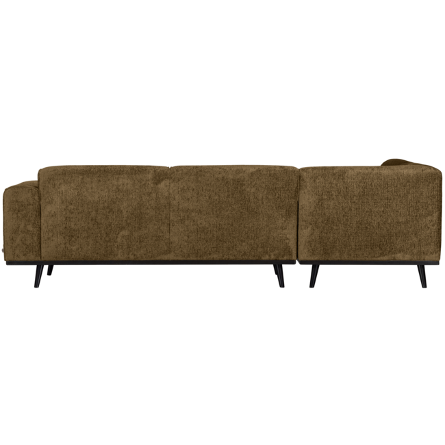 Woood Statement hoekbank links structure velvet brass
