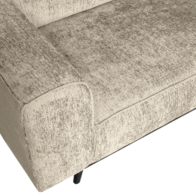 Woood Statement hoekbank rechts structure velvet wheatfield
