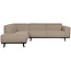 Woood Statement hoekbank links bouclé beige