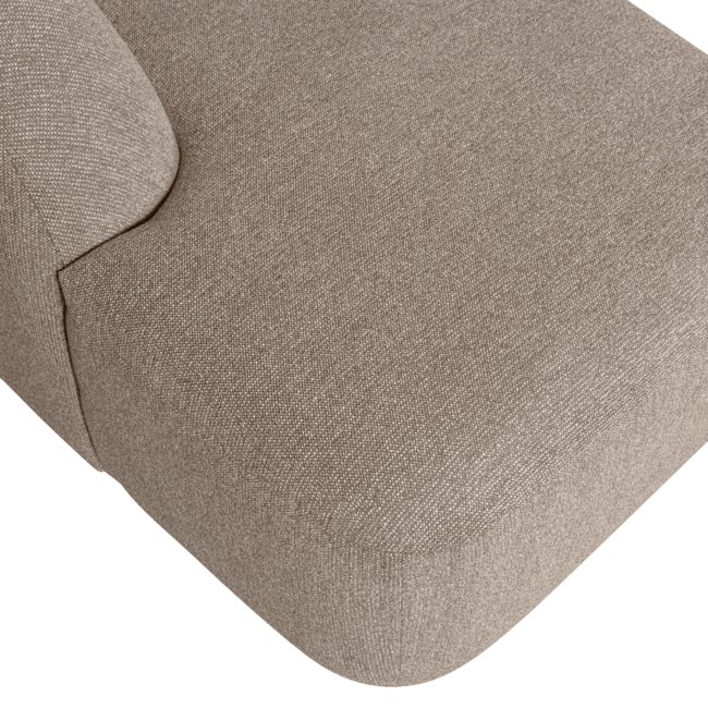 Woood Sloping u-vorm bank naturel melange