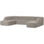 Woood Sloping u-vorm bank off white melange