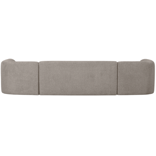 Woood Sloping u-vorm bank off white melange
