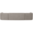 Woood Sloping u-vorm bank off white melange