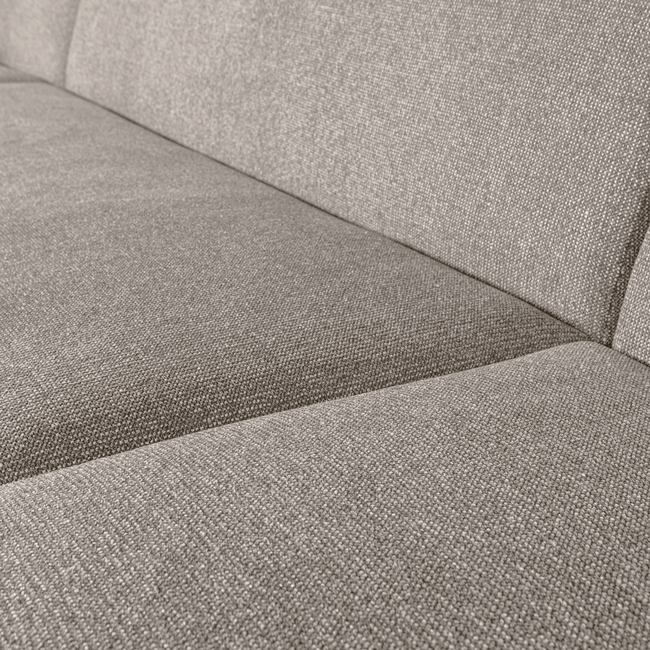 Woood Sloping u-vorm bank off white melange