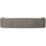 Woood Sloping u-vorm bank grijs melange