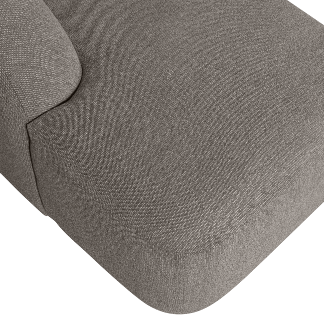 Woood Sloping u-vorm bank grijs melange
