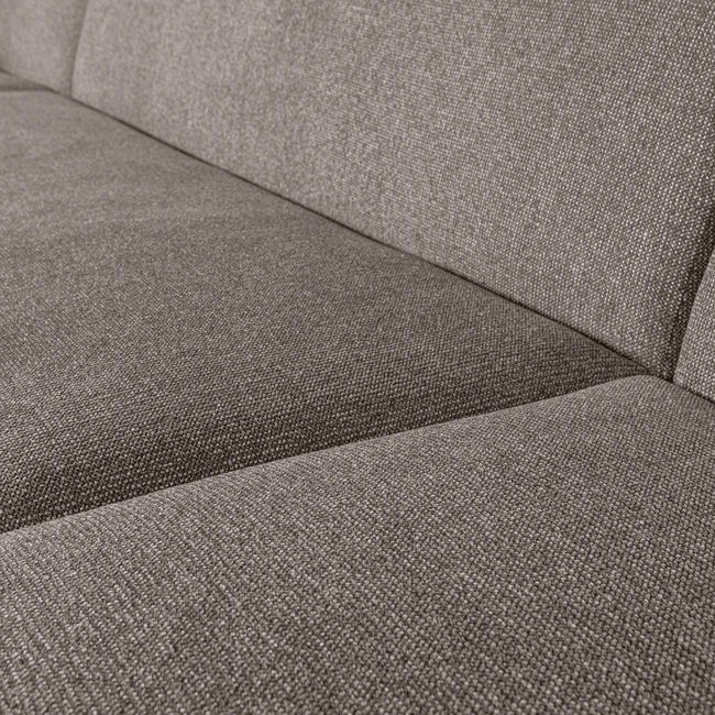 Woood Sloping u-vorm bank grijs melange