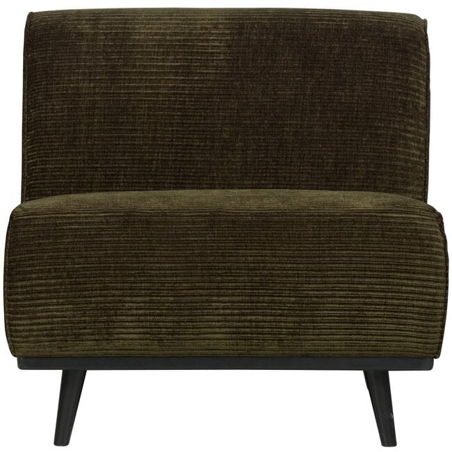 Woood Statement 1-zits element brede platte rib warm groen